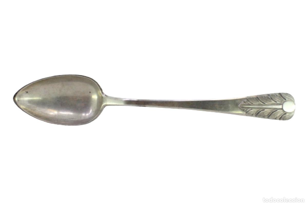 Antig&uuml;edades: Cuchara de plata para servir arroz - Foto 1