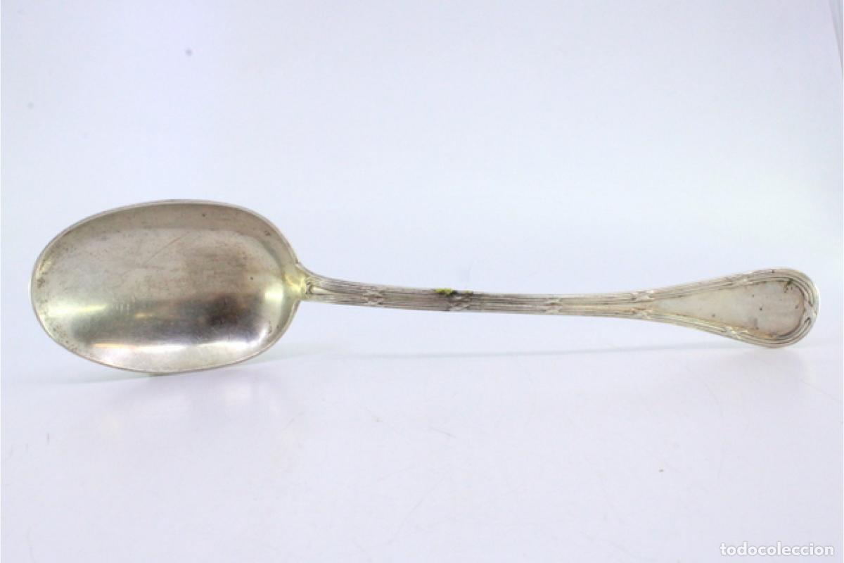 Antig&uuml;edades: Cuchara de plata para servir arroz - Foto 6