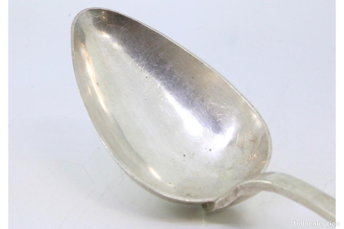 Antig&uuml;edades: Cuchara de plata para servir arroz - Foto 3