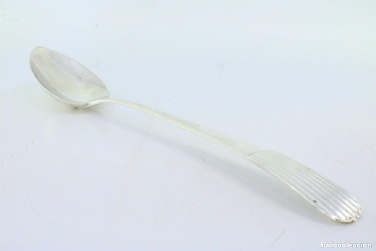 Antig&uuml;edades: Cuchara de plata para servir arroz - Foto 5