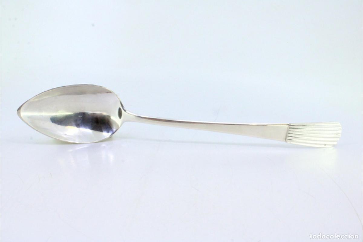 Antig&uuml;edades: Cuchara de plata para servir arroz - Foto 6