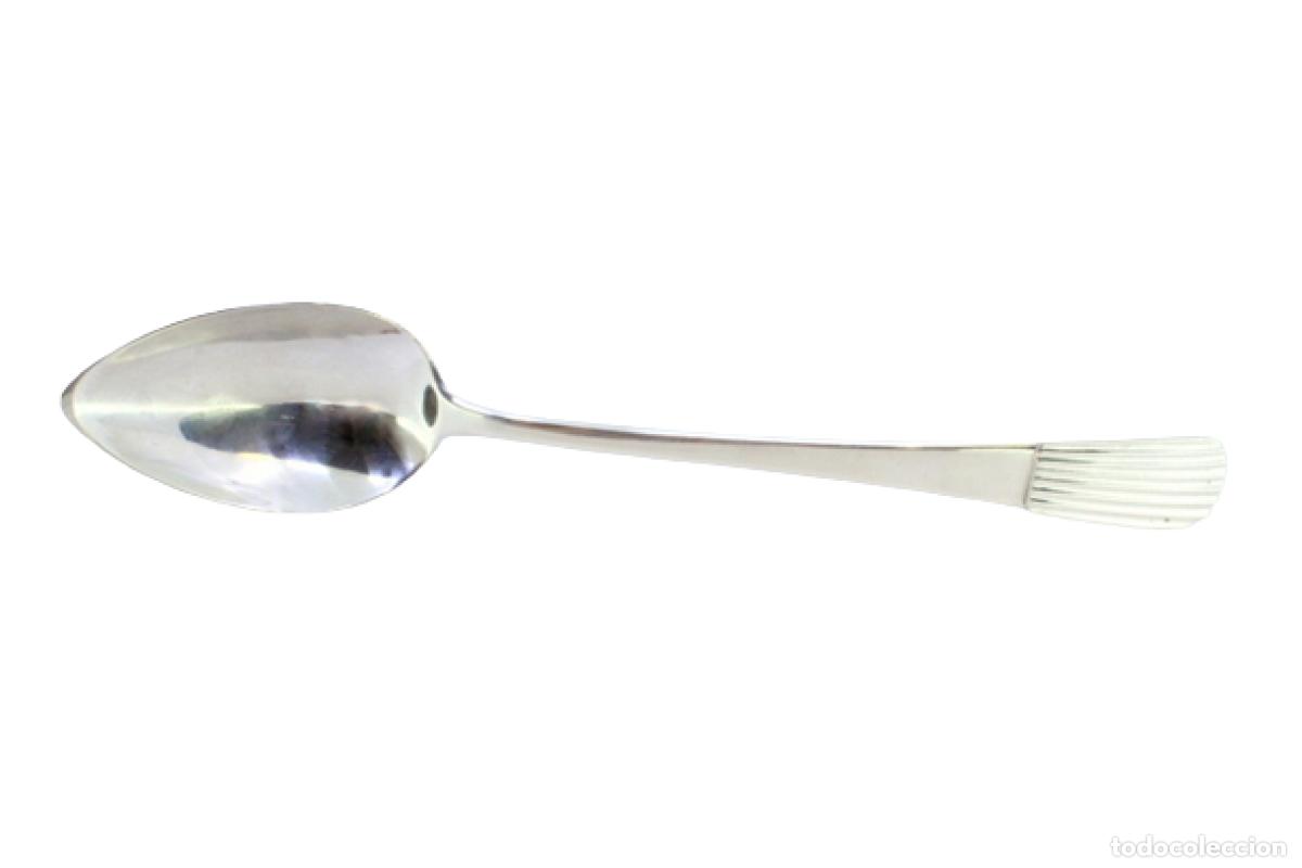 Antig&uuml;edades: Cuchara de plata para servir arroz - Foto 1