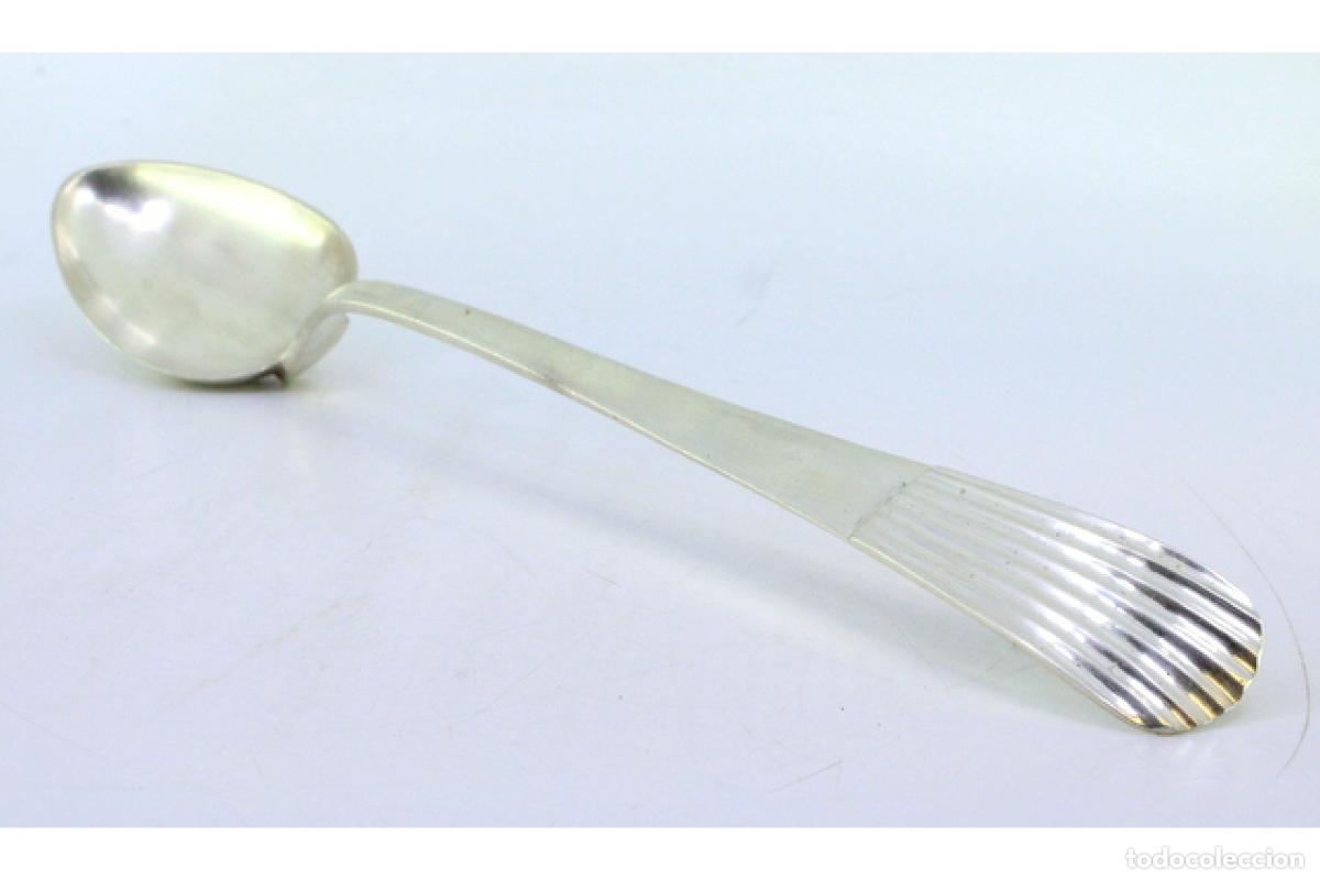Antig&uuml;edades: Cuchara de plata para servir arroz - Foto 6