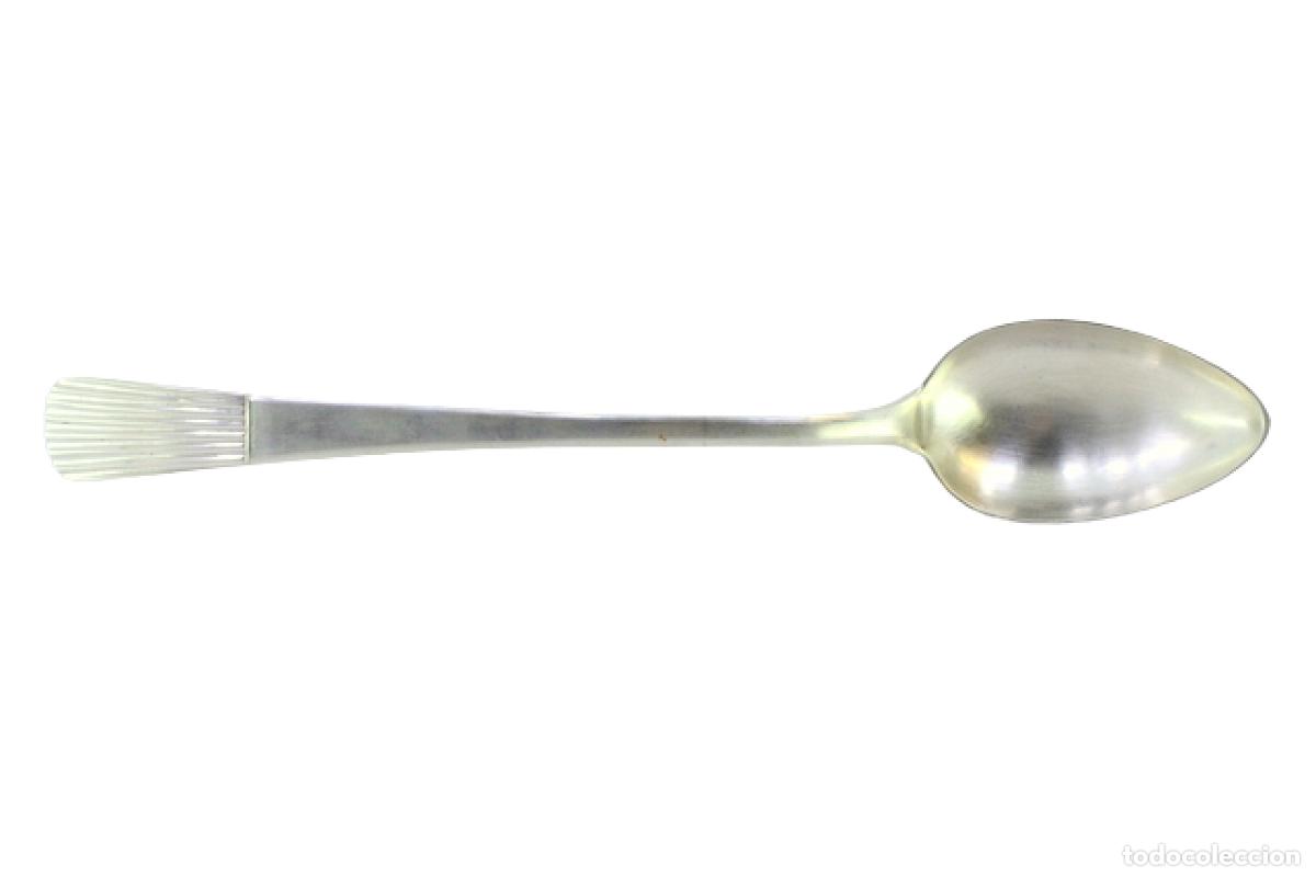 Oggetti Antichi: Cuchara de plata para servir arroz