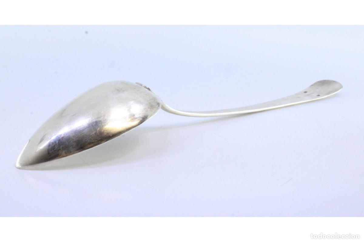 Antig&uuml;edades: Cuchara de plata para servir arroz - Foto 6