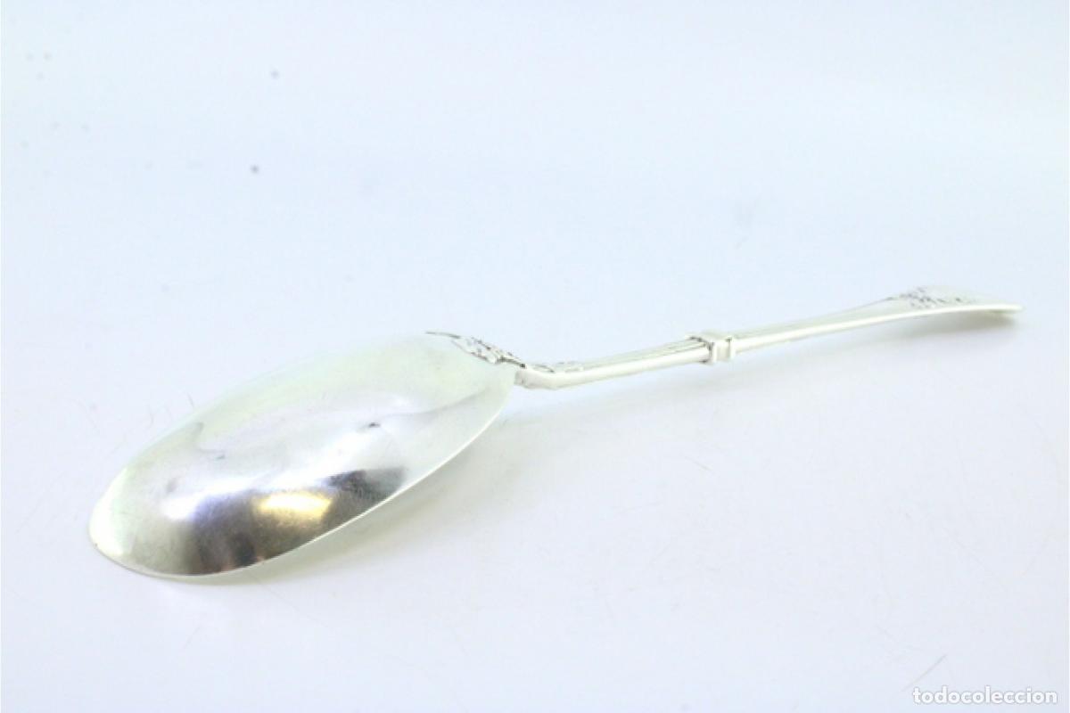 Antig&uuml;edades: Cuchara de plata para servir arroz - Foto 3