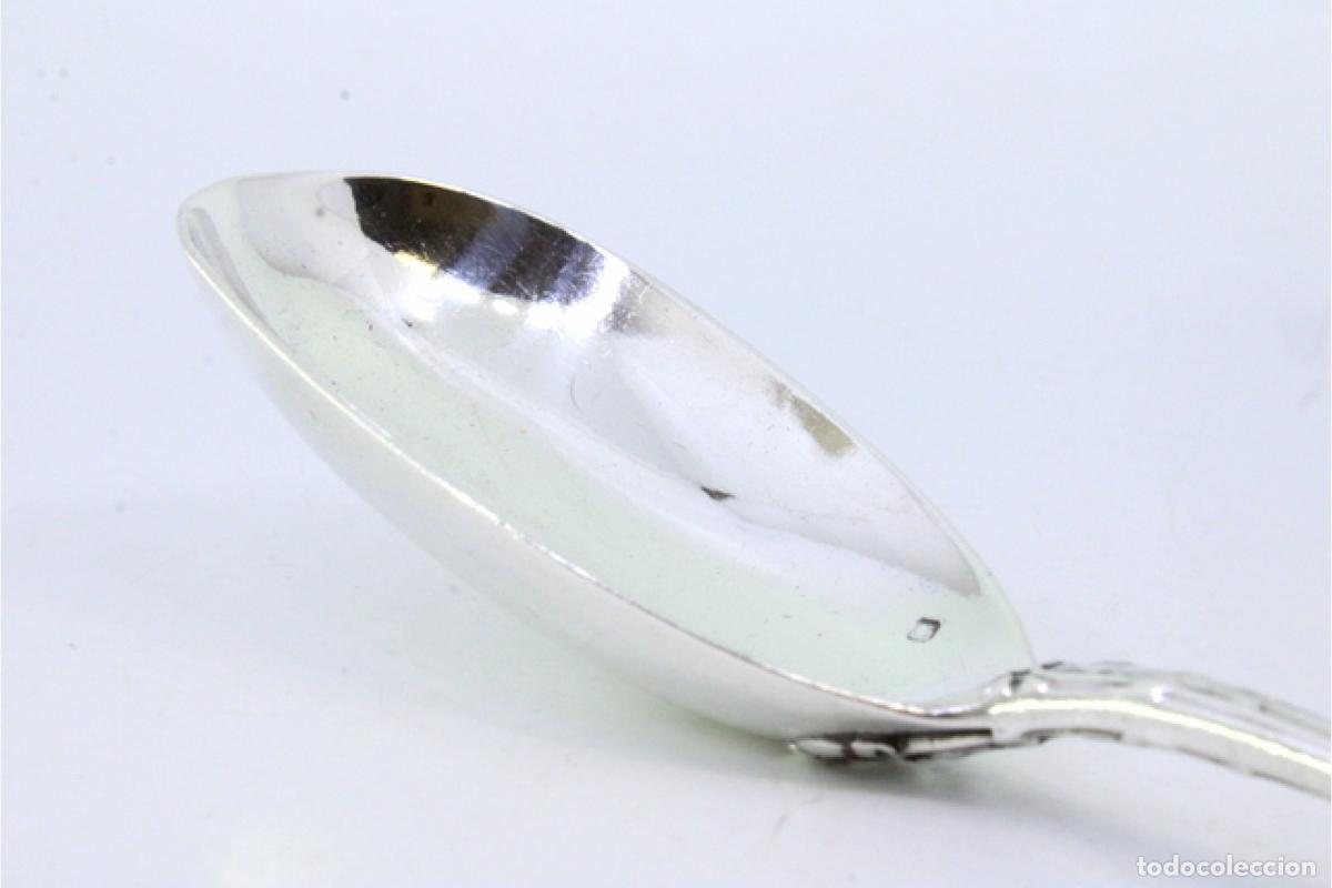 Antig&uuml;edades: Cuchara de plata para servir arroz - Foto 5