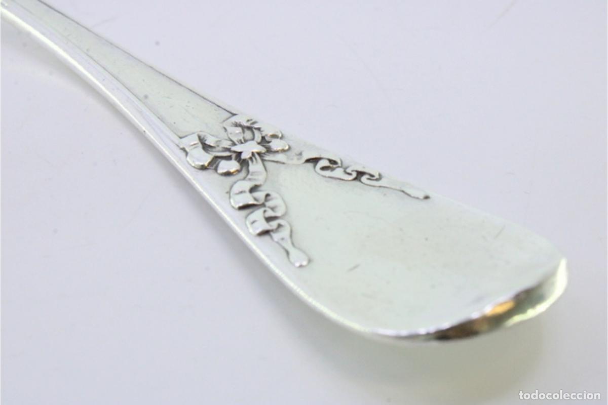 Antig&uuml;edades: Cuchara de plata para servir arroz - Foto 6