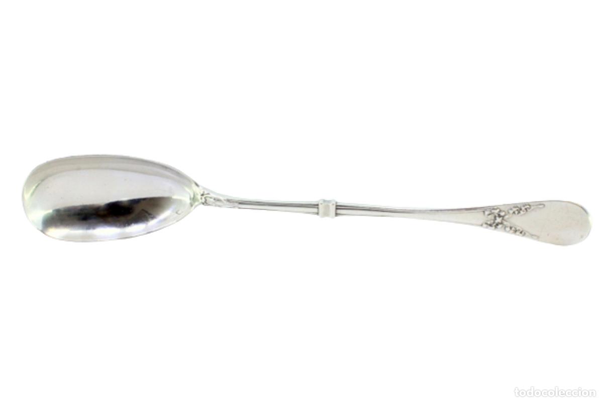 Antig&uuml;edades: Cuchara de plata para servir arroz - Foto 1