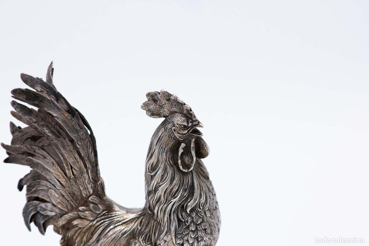 Antig&uuml;edades: gallo de plata - Foto 2