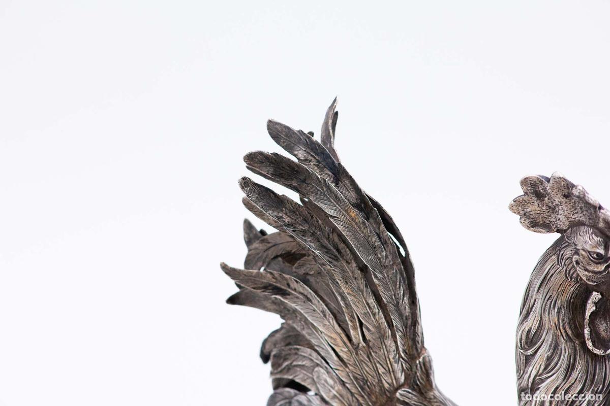 Antig&uuml;edades: gallo de plata - Foto 4