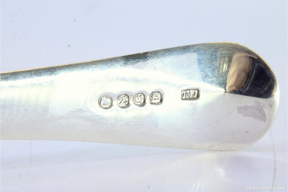 Antig&uuml;edades: Cuchara de plata para servir arroz - Foto 5