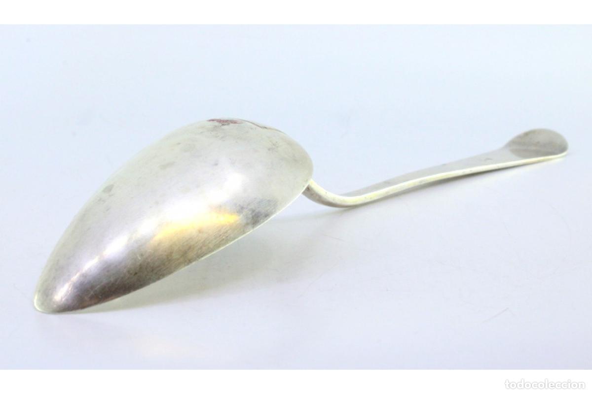 Antig&uuml;edades: Cuchara de plata para servir arroz - Foto 6