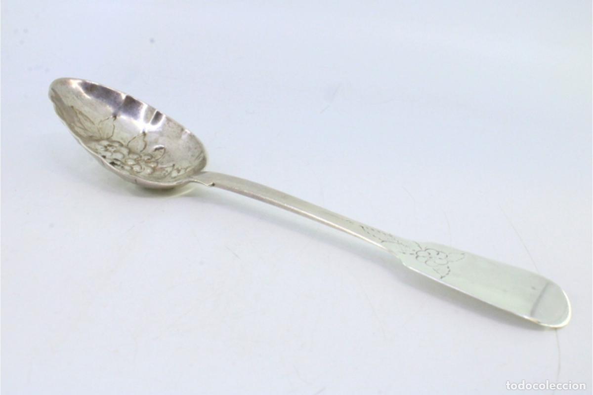 Antig&uuml;edades: Cuchara de plata para servir arroz - Foto 2