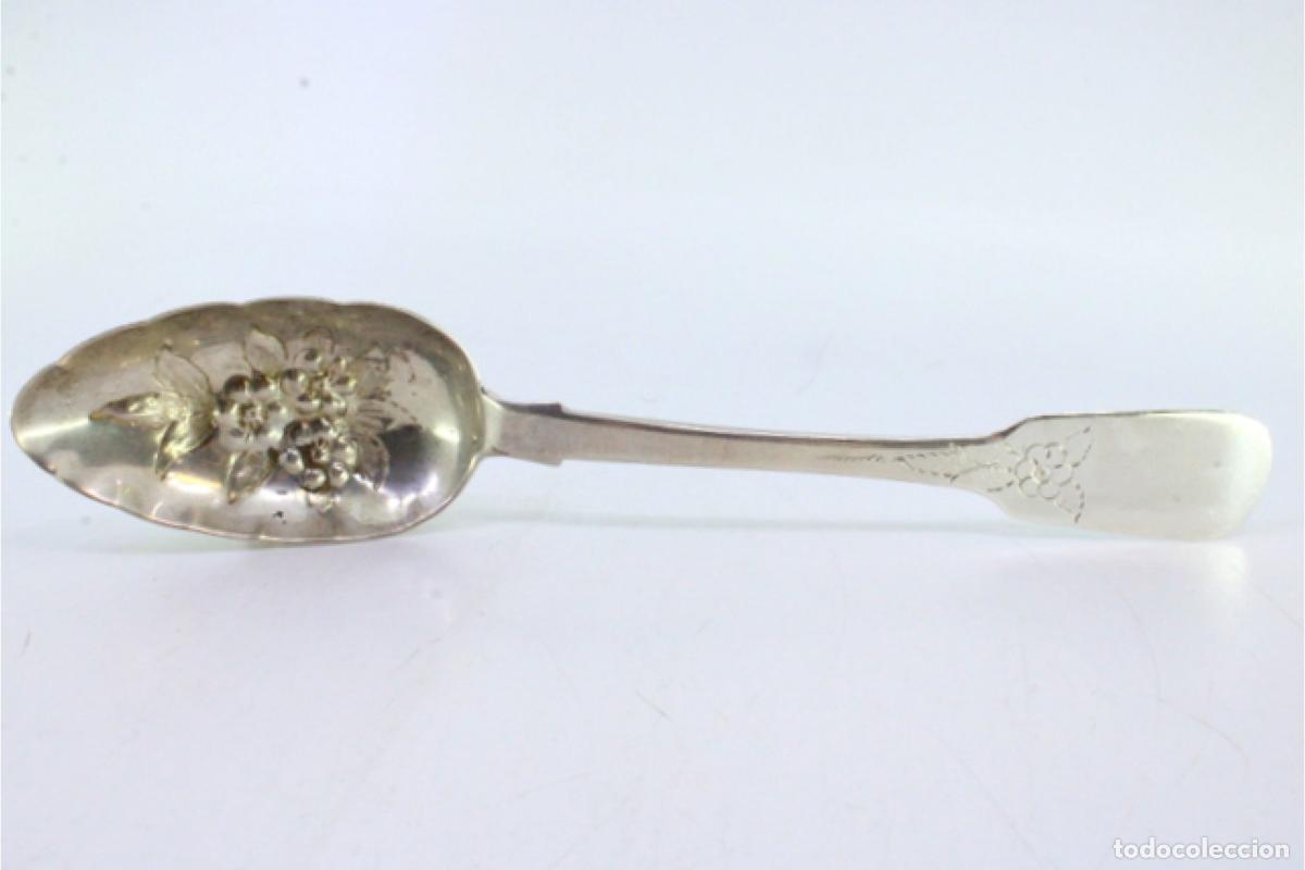 Antig&uuml;edades: Cuchara de plata para servir arroz - Foto 6