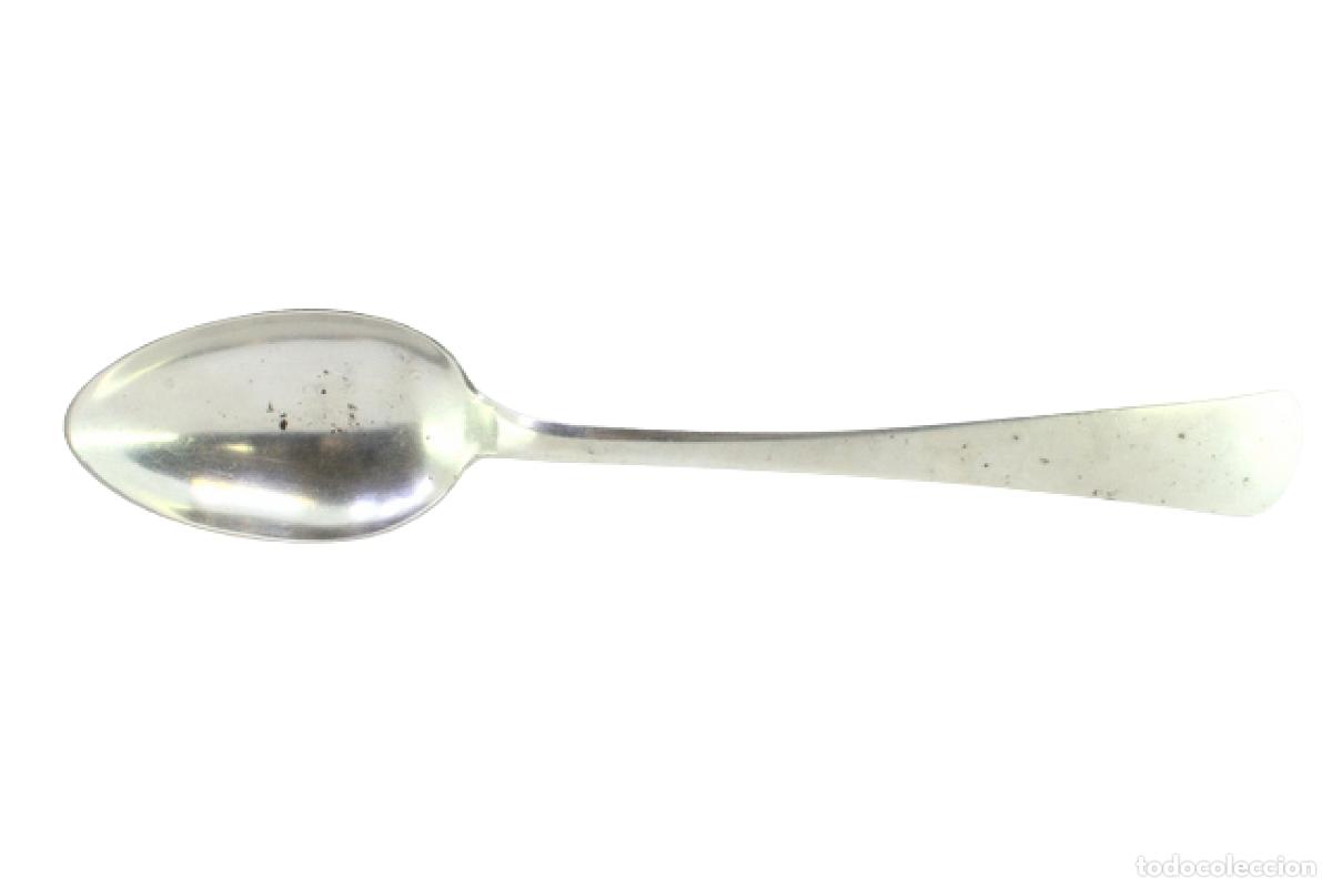 Antiques: Cuchara de plata para servir arroz