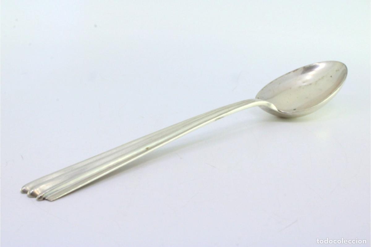Antig&uuml;edades: Cuchara de plata para servir arroz - Foto 6