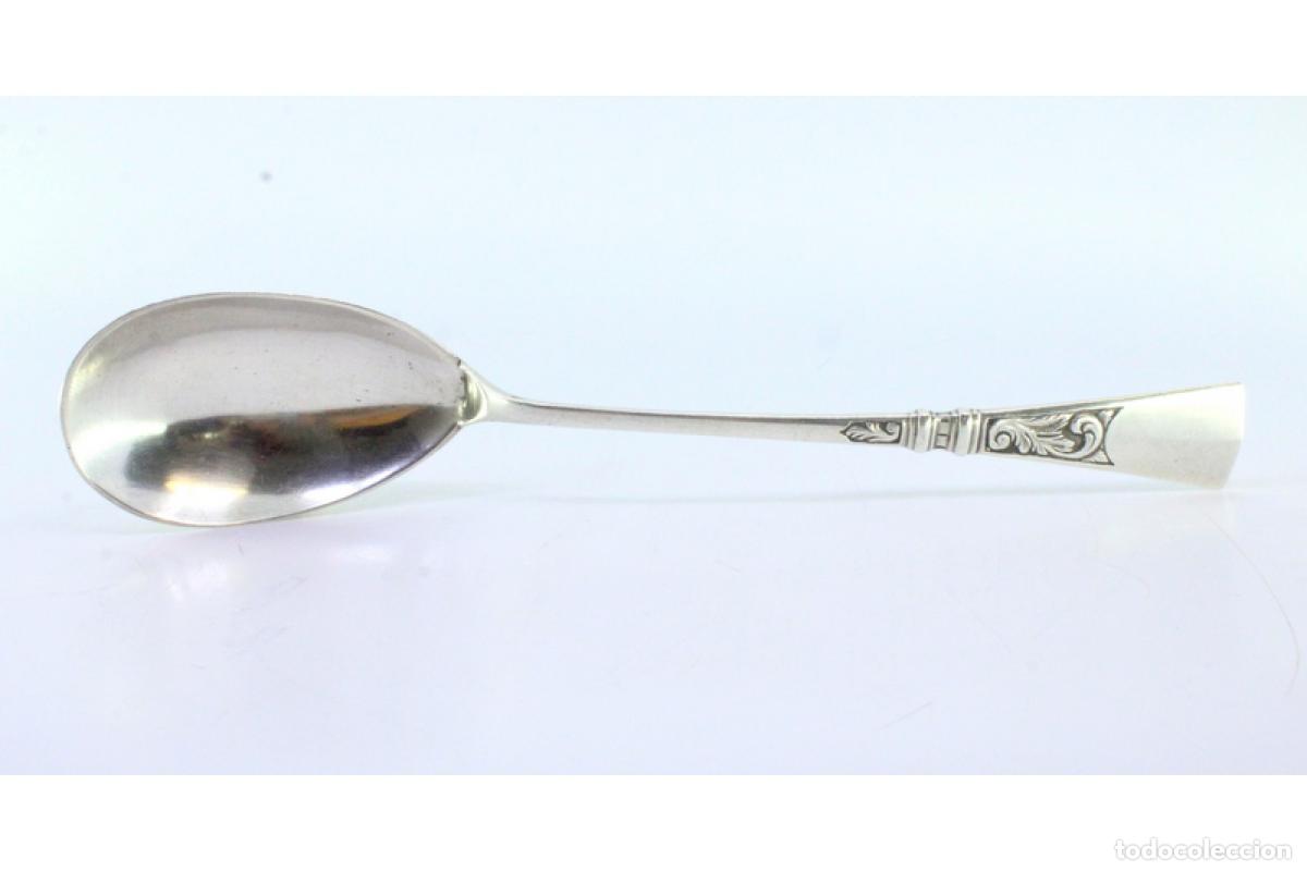 Antig&uuml;edades: Cuchara de plata para servir arroz - Foto 6