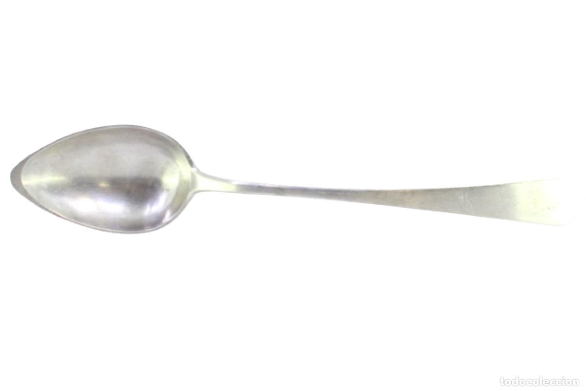 Oggetti Antichi: Cuchara de plata para servir arroz