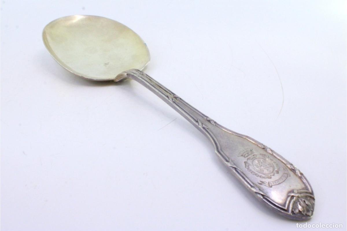 Antig&uuml;edades: Cuchara de helado de plata - Foto 2