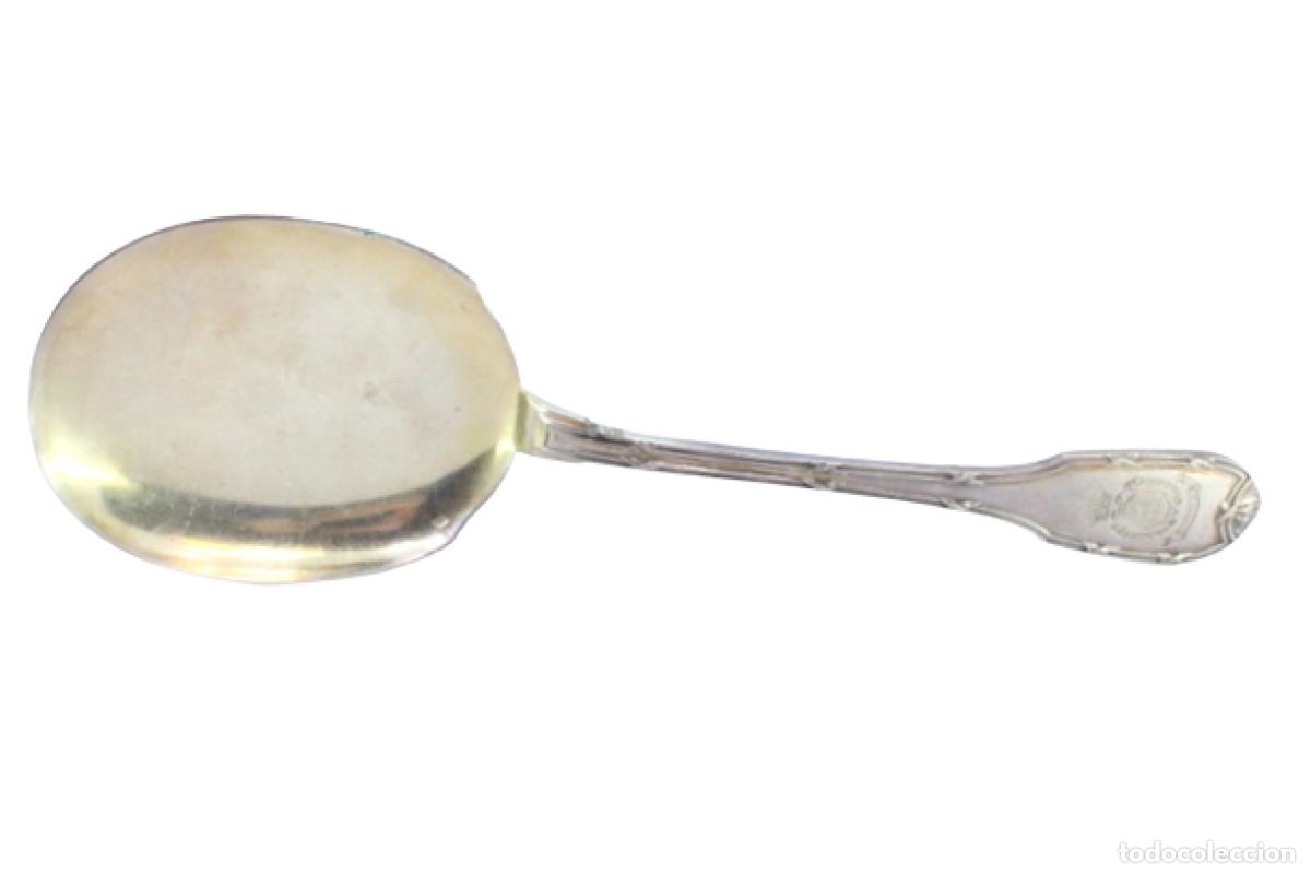 Antig&uuml;edades: Cuchara de helado de plata - Foto 1