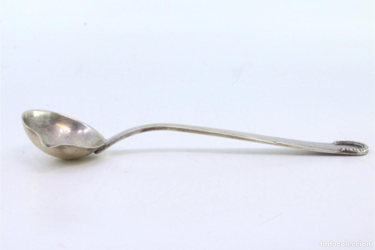 Antig&uuml;edades: cuchara de salsa de plata - Foto 2