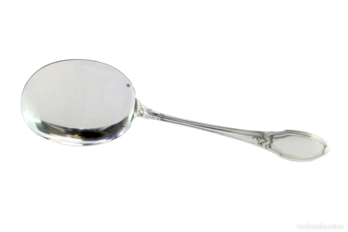 Antiguidades: Cuchara de helado de plata