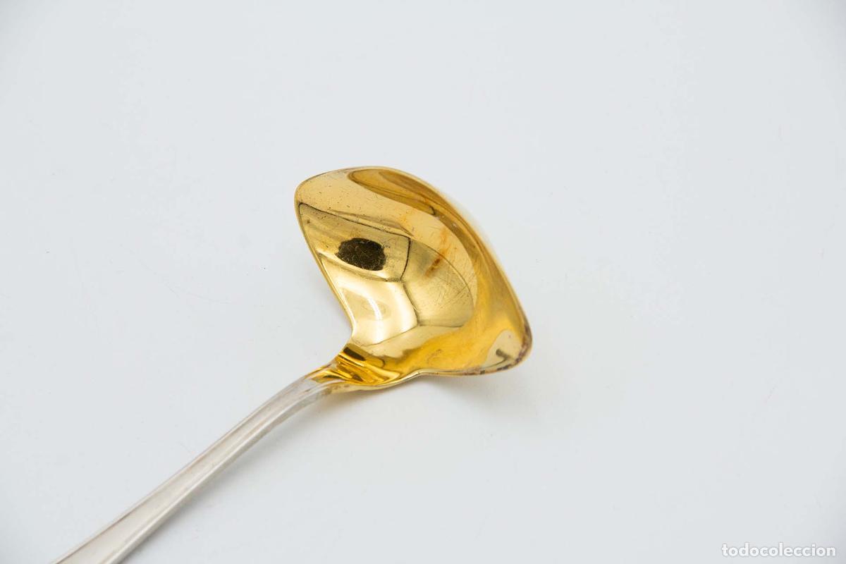 Antig&uuml;edades: cuchara de salsa de plata - Foto 3