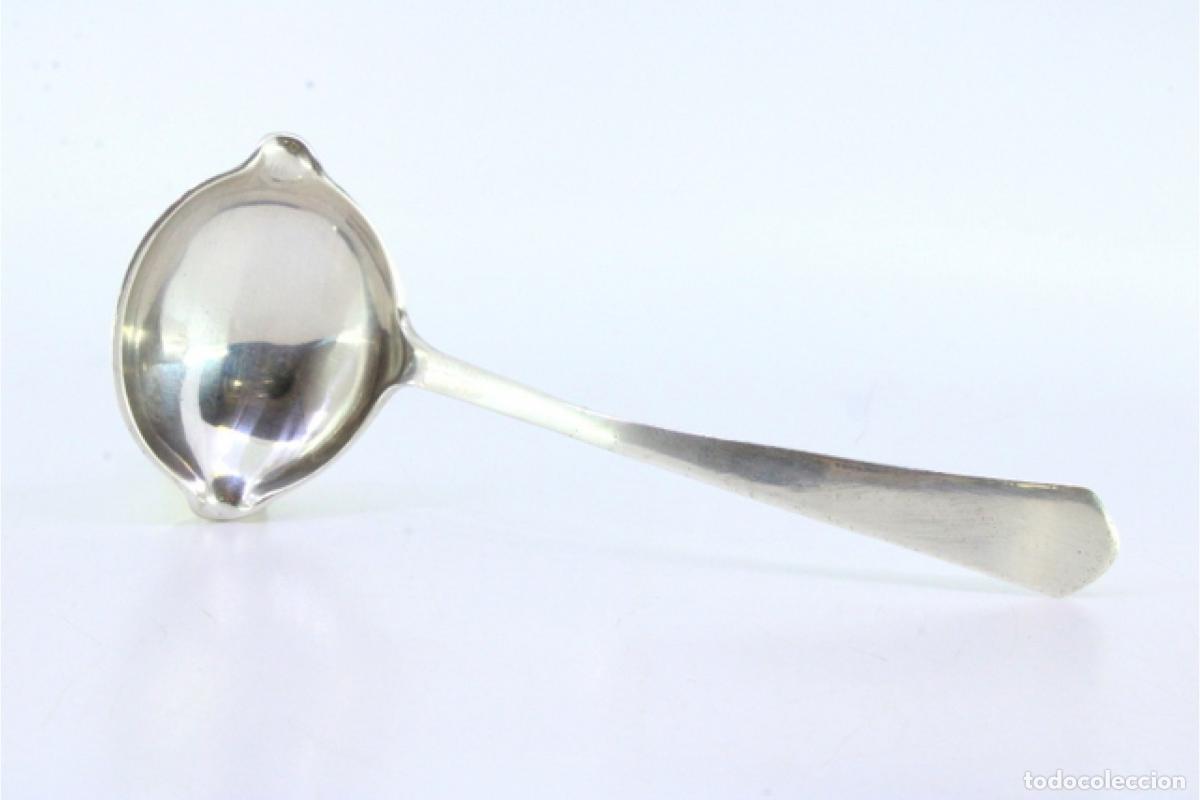 Antig&uuml;edades: cuchara de salsa de plata - Foto 2