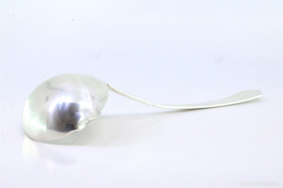 Antig&uuml;edades: cuchara de salsa de plata - Foto 5