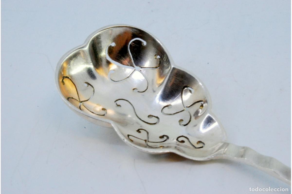 Antig&uuml;edades: cuchara de plata para aceitunas - Foto 3