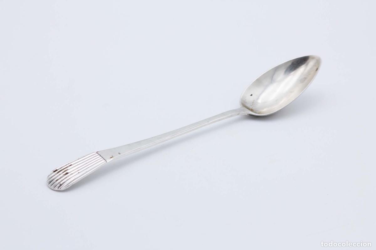 Antig&uuml;edades: Cuchara de plata para servir arroz - Foto 1