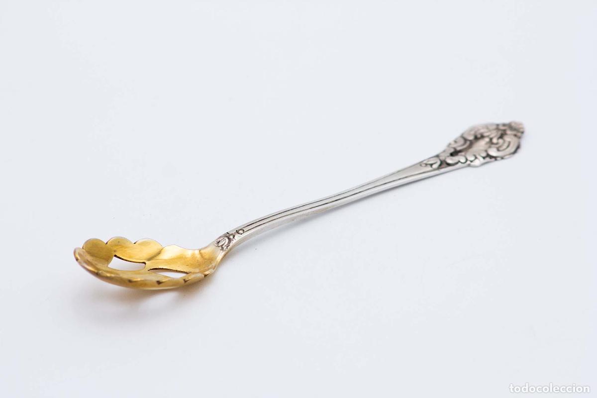 Antig&uuml;edades: cuchara de plata para aceitunas - Foto 1