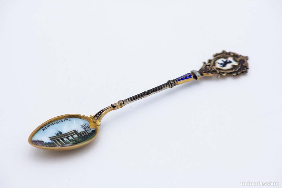 Antiquit&auml;ten: Cuchara de plata - Brandensburger Thor de Berl&iacute;n