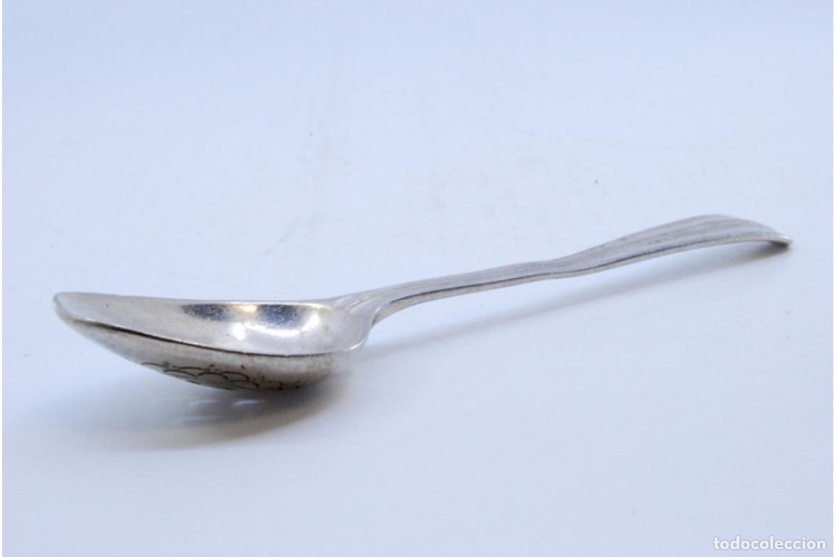Antig&uuml;edades: cuchara de plata para aceitunas - Foto 2