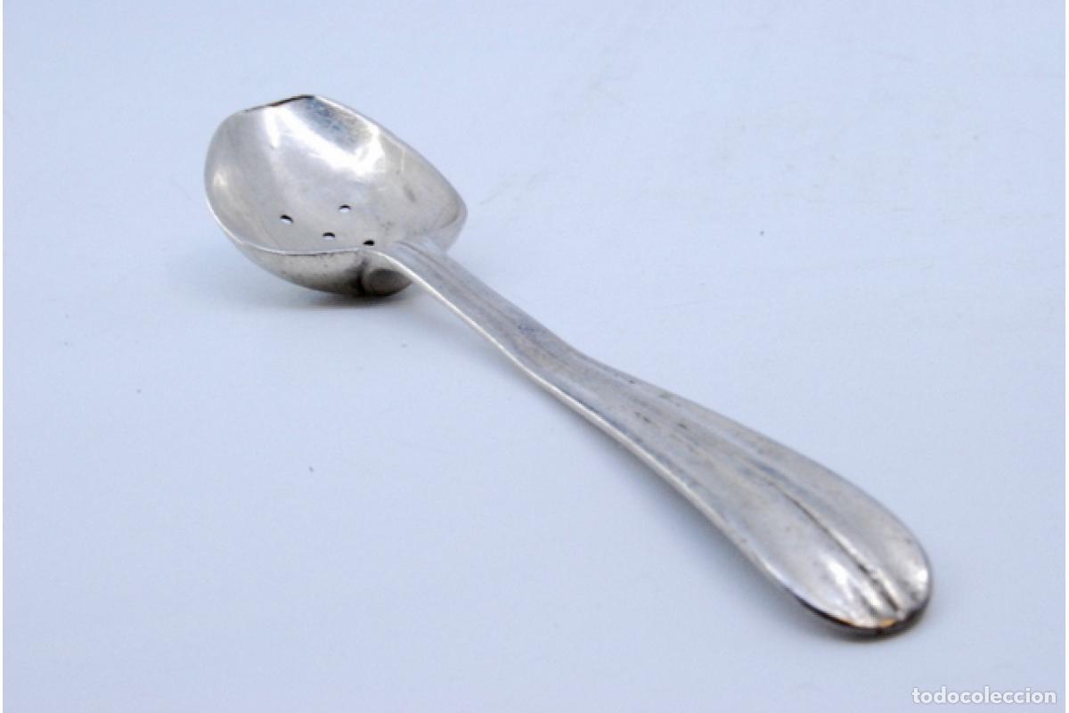 Antig&uuml;edades: cuchara de plata para aceitunas - Foto 3