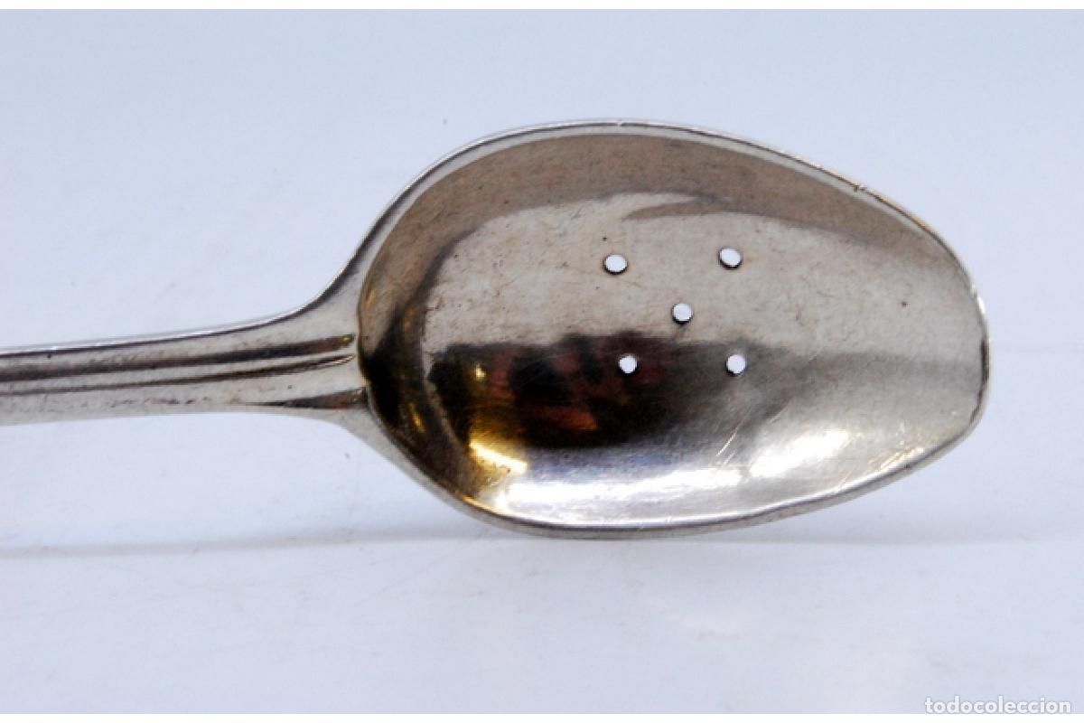 Antig&uuml;edades: cuchara de plata para aceitunas - Foto 4