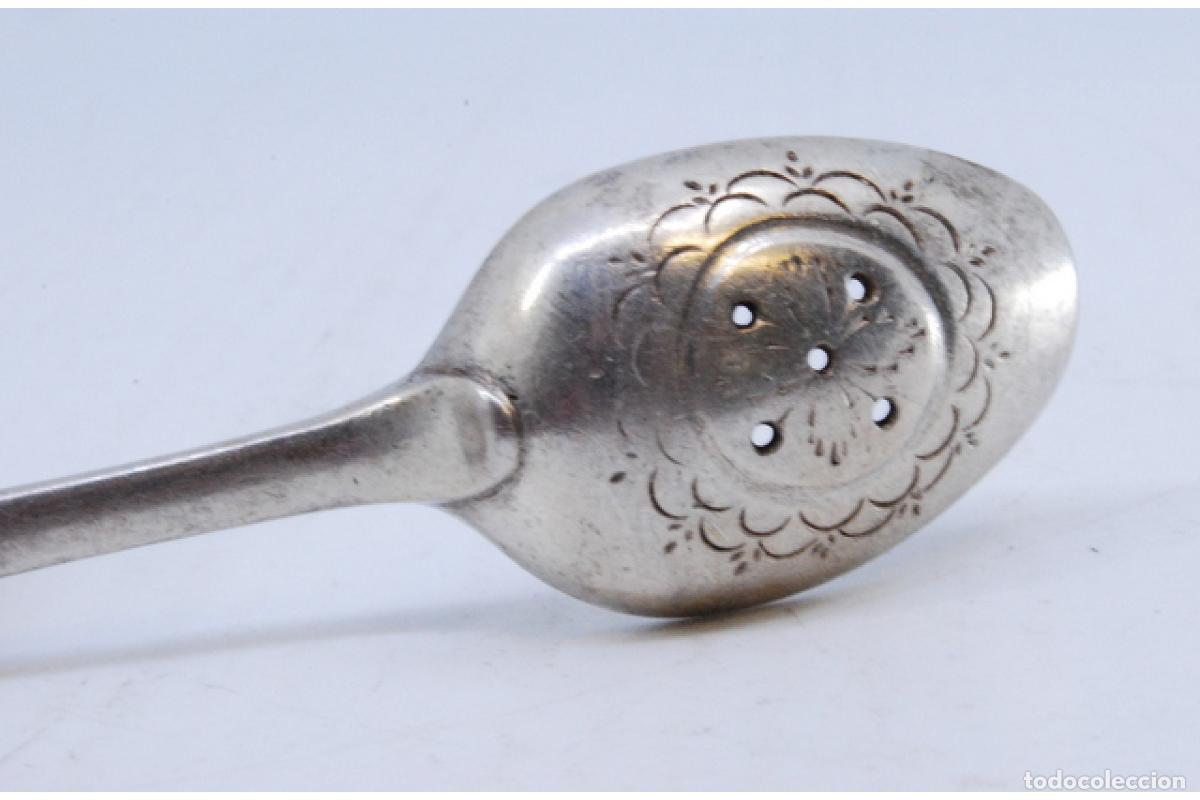 Antig&uuml;edades: cuchara de plata para aceitunas - Foto 6