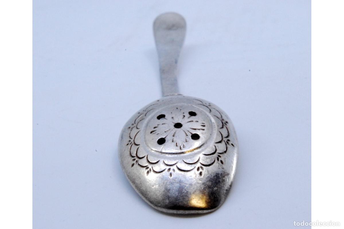 Antig&uuml;edades: cuchara de plata para aceitunas - Foto 8