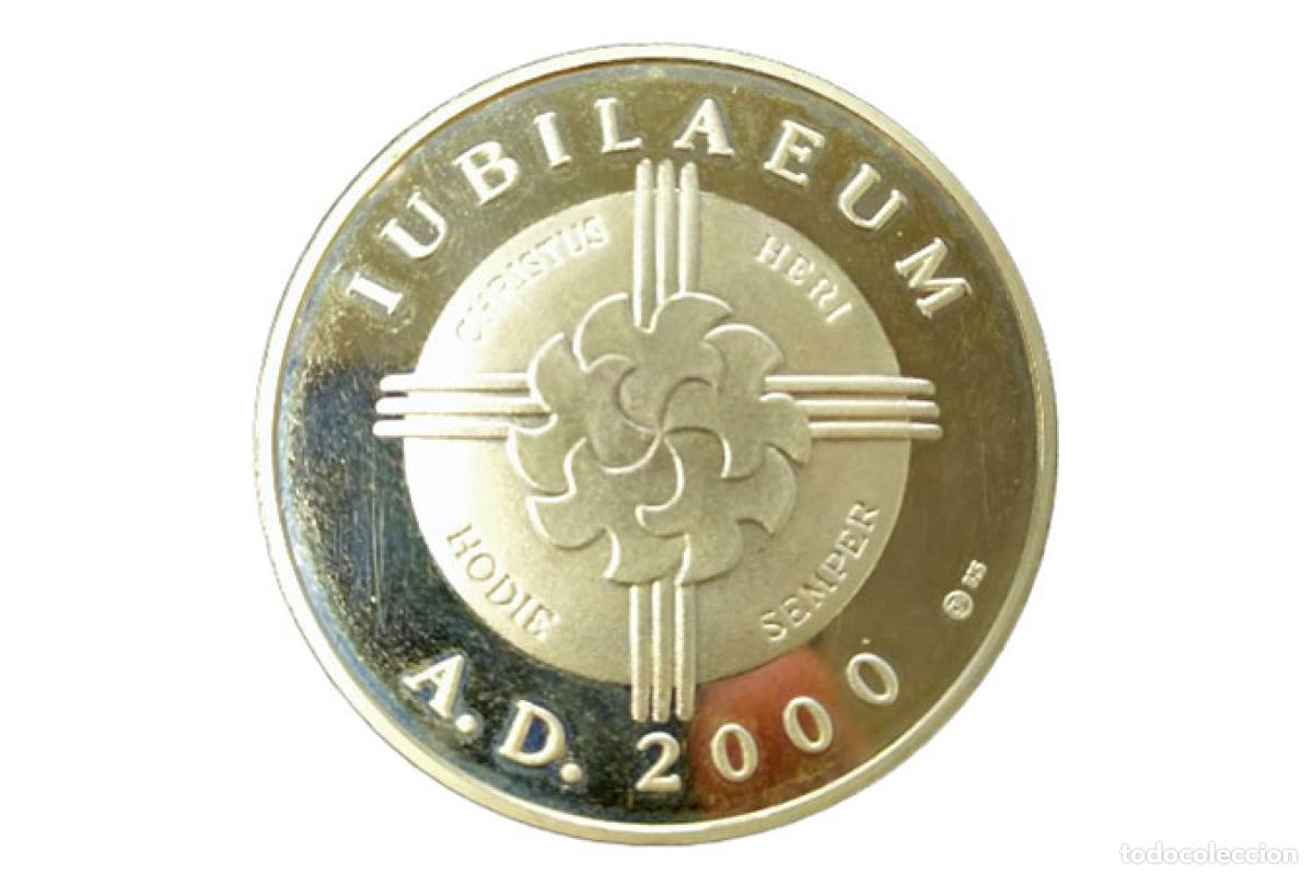 Antig&uuml;edades: Moneda de plata - Jubileo del Vaticano - 2000 d. C. - AIPV - Foto 2