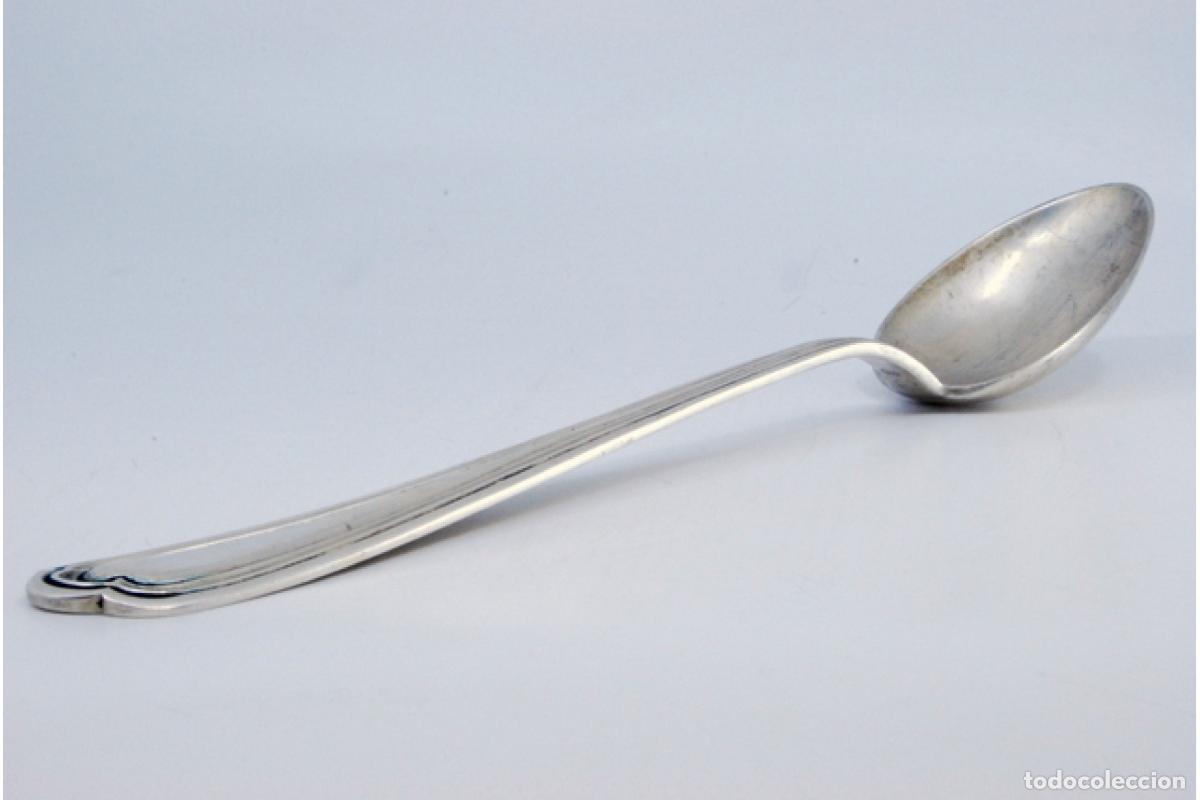 Antig&uuml;edades: Cuchara de plata para servir arroz - Foto 8