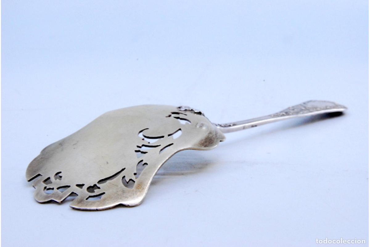 Antig&uuml;edades: cuchara de plata para aceitunas - Foto 3