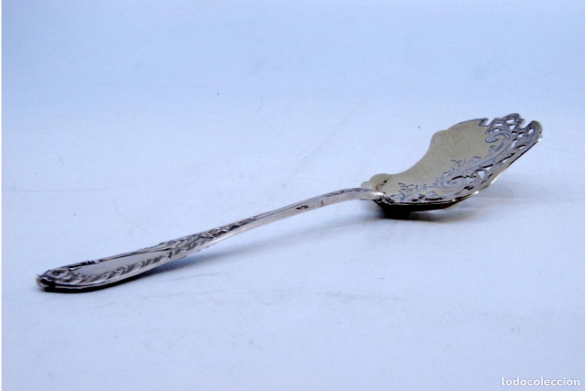 Antig&uuml;edades: cuchara de plata para aceitunas - Foto 6