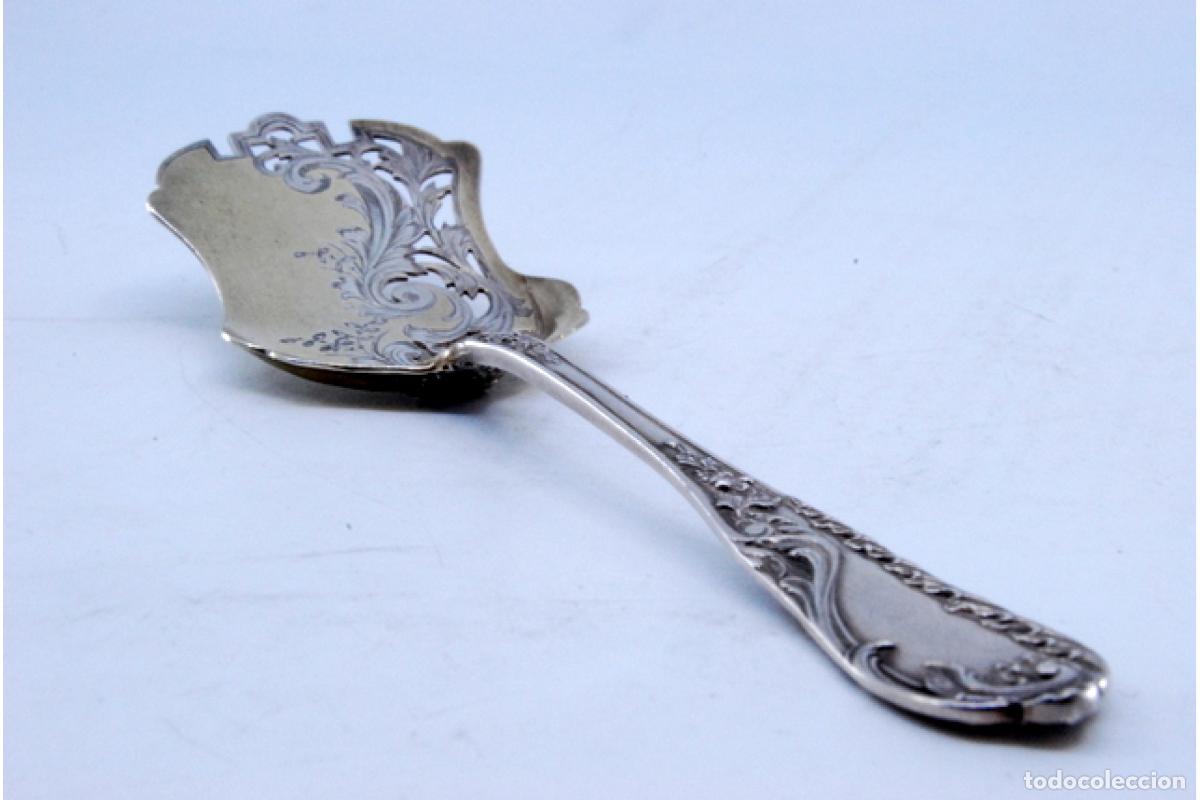 Antig&uuml;edades: cuchara de plata para aceitunas - Foto 8