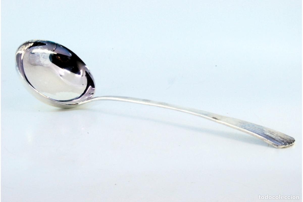 Antig&uuml;edades: Cuchara de plata para servir arroz - Foto 6