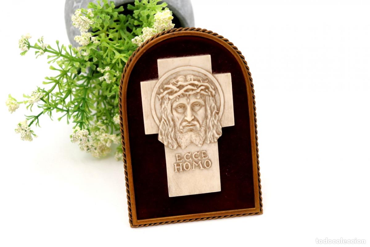 Antig&uuml;edades: Marco de plata dorada - Cristo - Foto 3