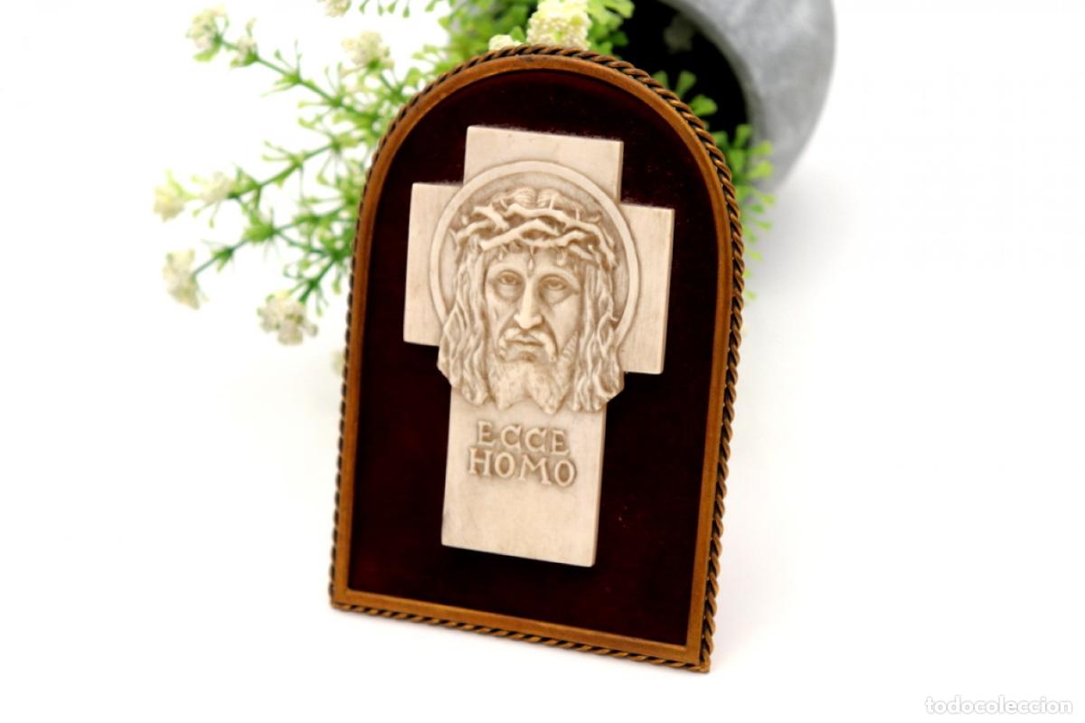 Antig&uuml;edades: Marco de plata dorada - Cristo - Foto 4