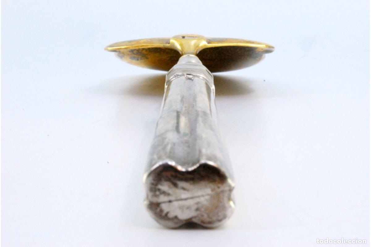 Antig&uuml;edades: esp&aacute;tula para servir pastel de plata - Foto 7