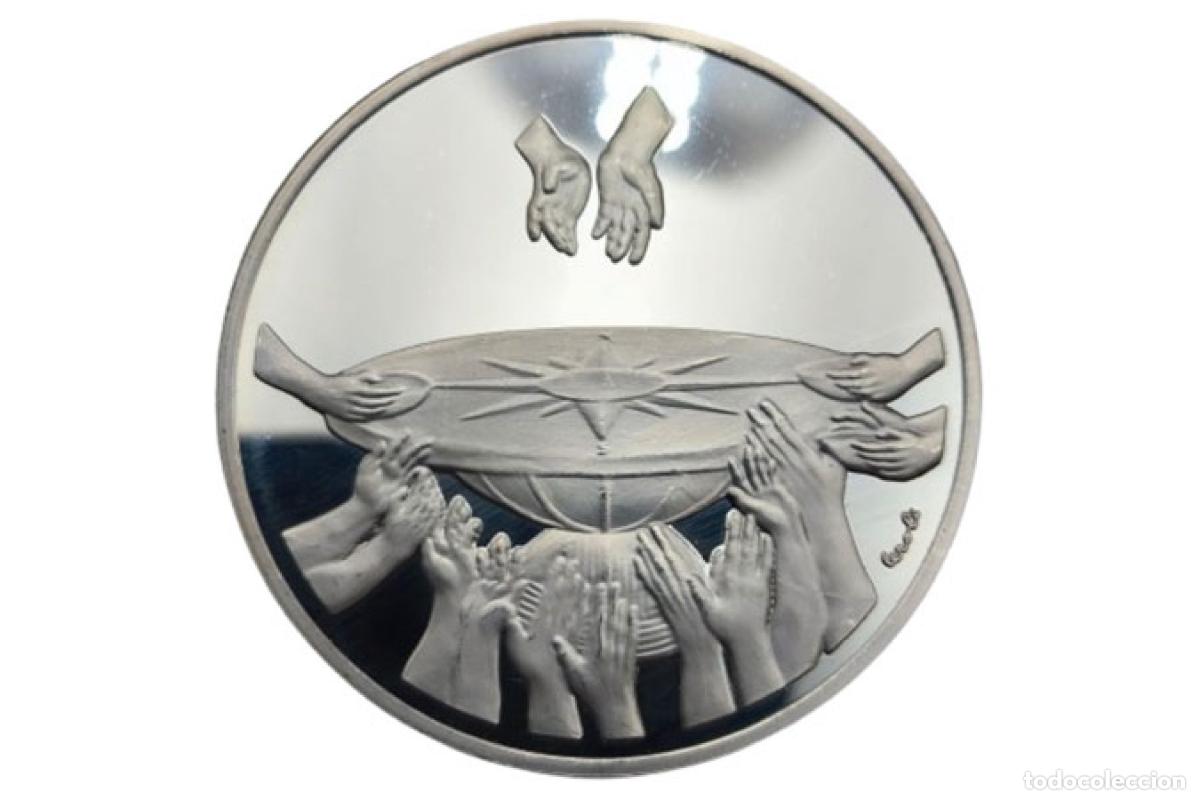 Antig&uuml;edades: Moneda de plata - Jubileo del Vaticano - A&ntilde;o 2000 d.C. - Foto 1