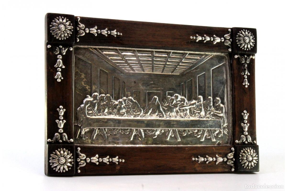 Antig&uuml;edades: Marco de madera y plata - Foto 4
